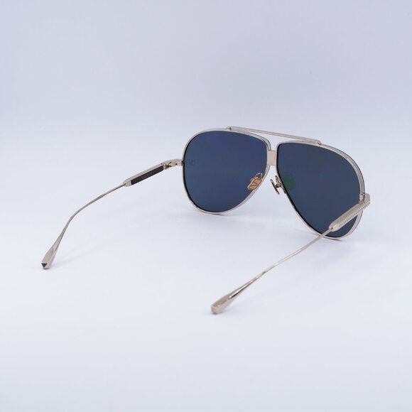 Valentino XVI VLS-100B Sunglasses Gold Aviator Frame, Green Lenses main image 9